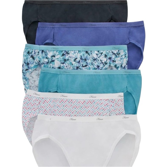 Women’s Hanes Tagless Hi Cuts 5 Pack Underwear - Picture 2 of 7